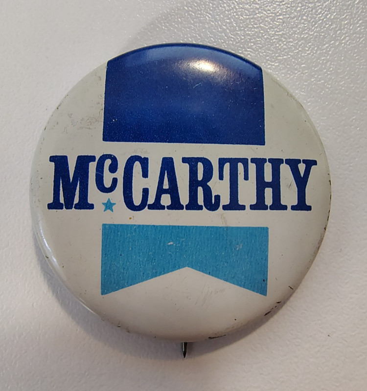 Senator Eugene McCarthy For President Political Campaign Pin Pinback Button