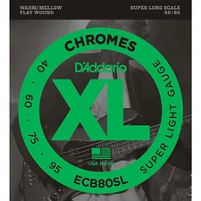 D'Addario ECB80SL Chrome FW Super Soft/Long Bass