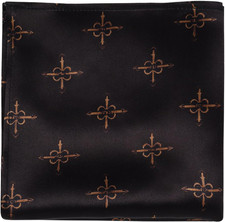 Paisley Silk Pocket Square for Men, Suit Handkerchief for Tux Wedding Prom