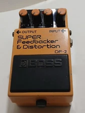 BOSS DF-2 Super  Feedbacker & Distortion Guitar Effects Pedal Tested