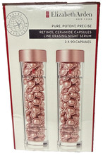 TWIN PACK Elizabeth Arden siero notte cancellabile linea retinolo 180 capsule TOTALI