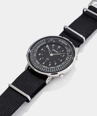 SEIKO Metronome Watch Fragment Edition Black Stainless Steel