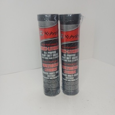 2 Kubota High Performance Moly Lithium Grease for Agricultural Equipment 14oz