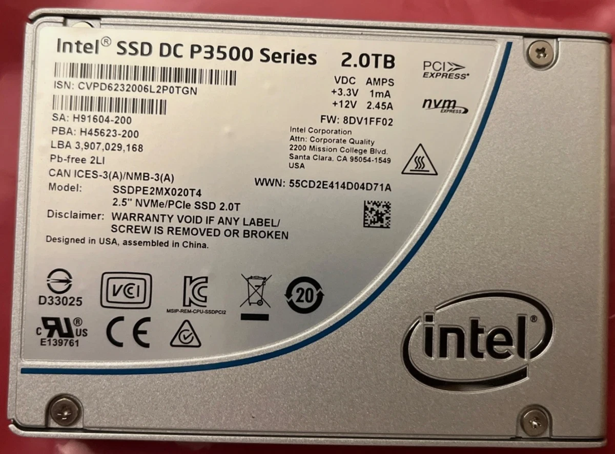 25+ Intel 2TB Storage Capacity Internal Solid-State Drives for