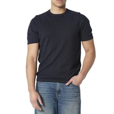 883 POLICE BURNA KNITTED T-SHIRT PALE TRUE NAVY