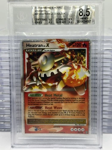 2009 Diamond And Pearl Heatran LV.X #97 BGS 8.5