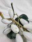 Chinese Jade / Stone Grape Cluster, Vintage, white 9"  — photo 3