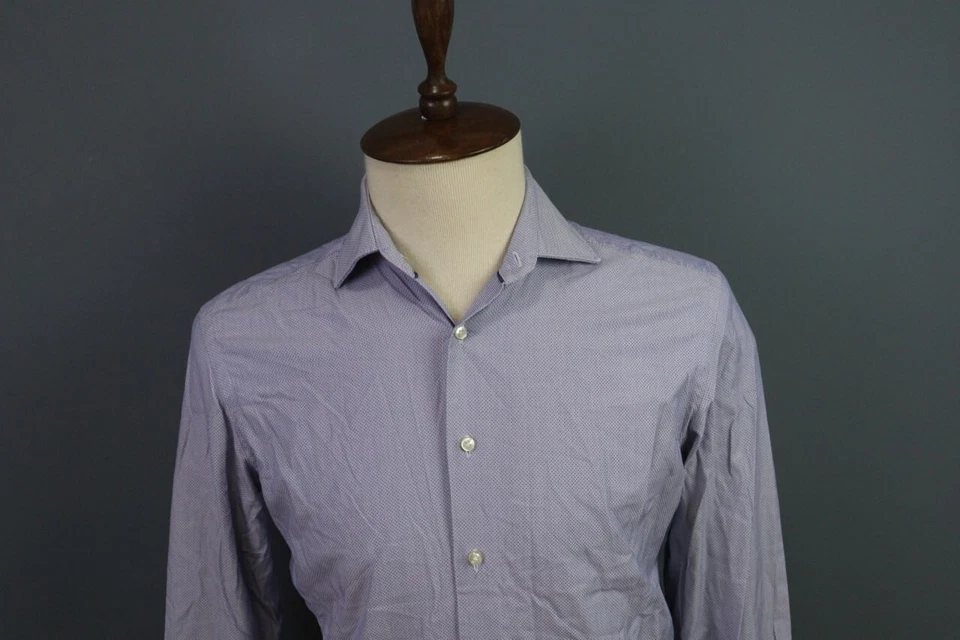 Camisa Hackett Mayfair Calce Ajustado Azul Manga Larga Abotonada Talla 39/15.5 Foto 3 de 4