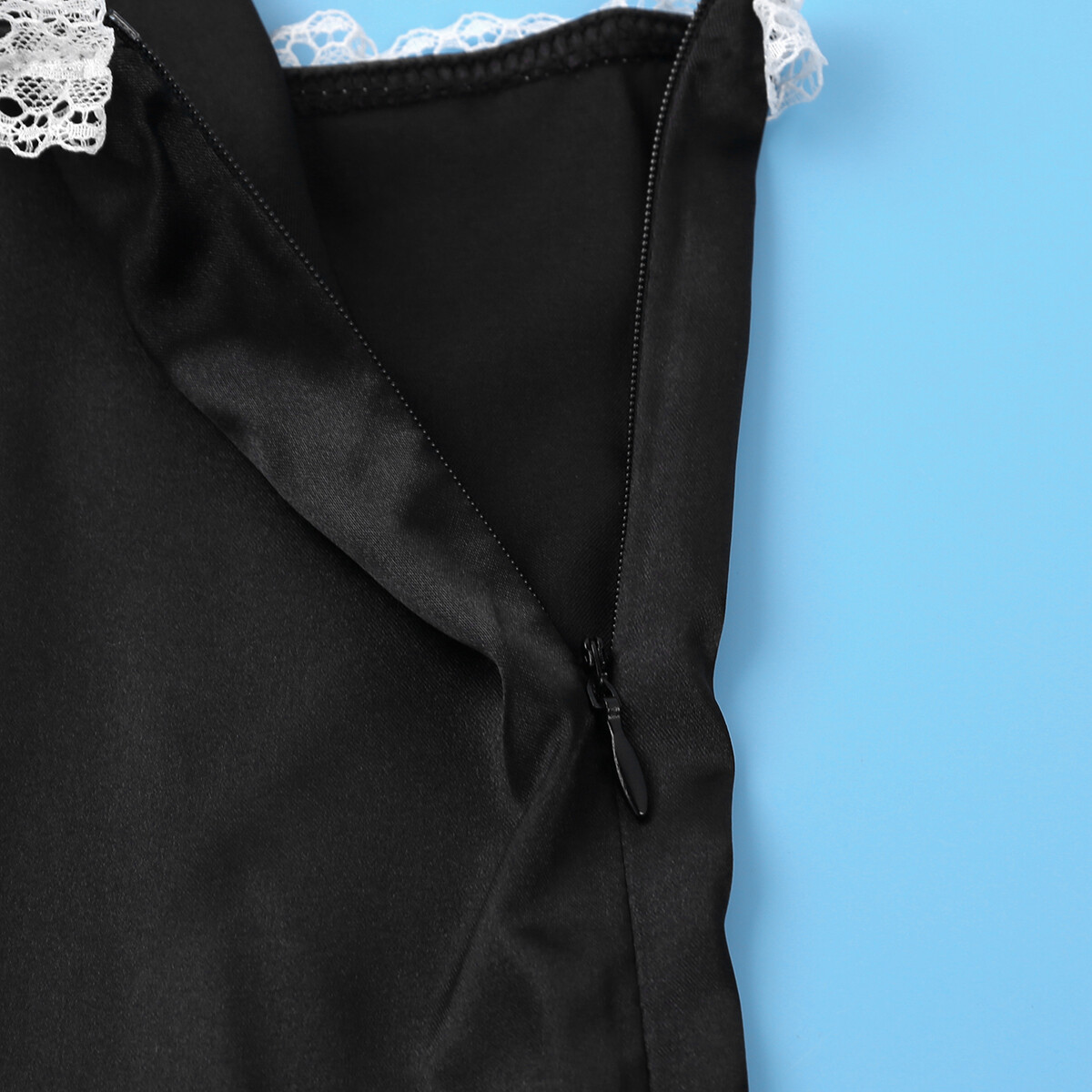 FYMNSI Sissy Dessous Kleid - Transparentes Spitzen Negligee Mit String