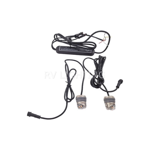 Amber White LED Hideaway Lights Pop Push Fit Under Cover Recovery Strobe Beacon - Picture 6 of 17