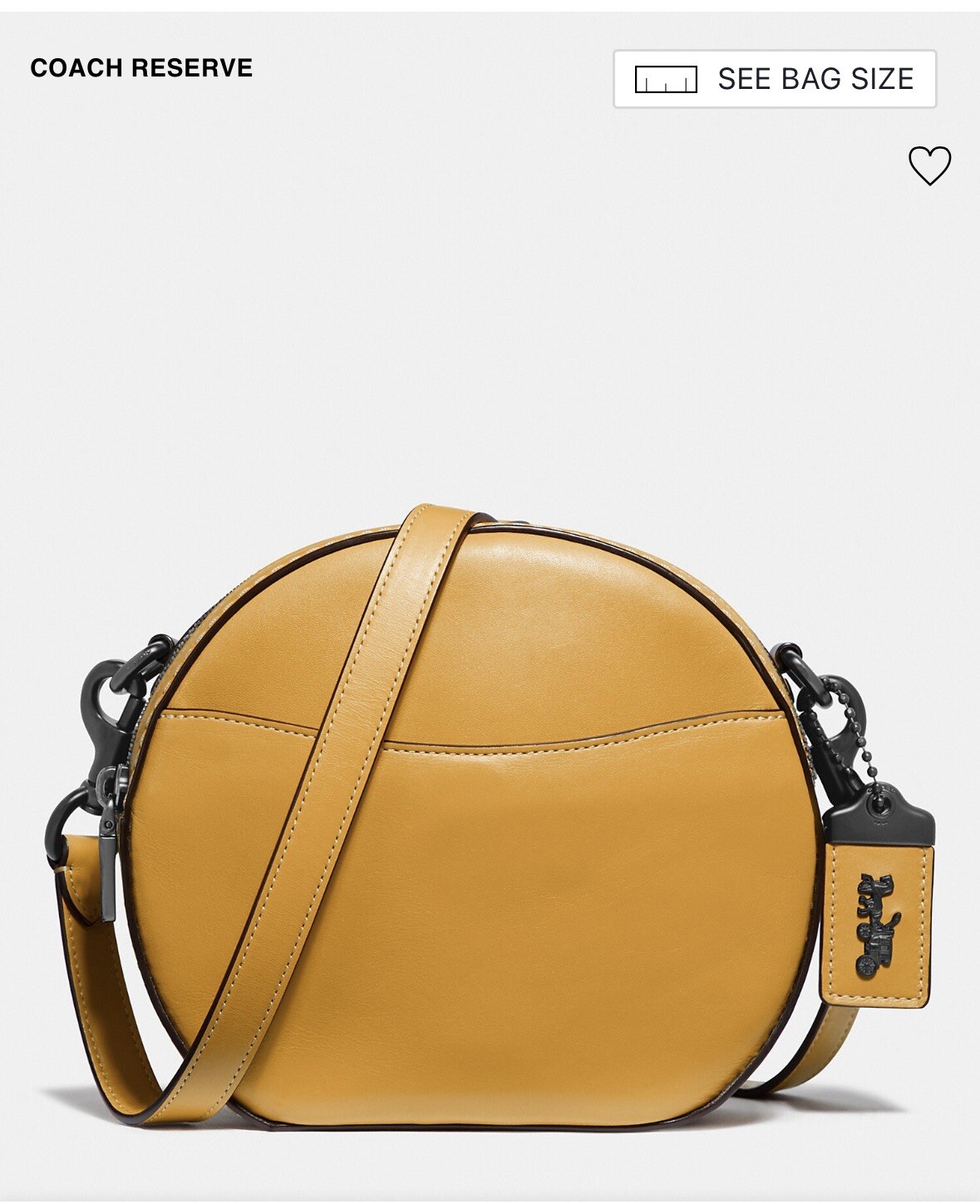 Coach 1941 Canteen Crossbody Bag Glovetanned Leather … Gem