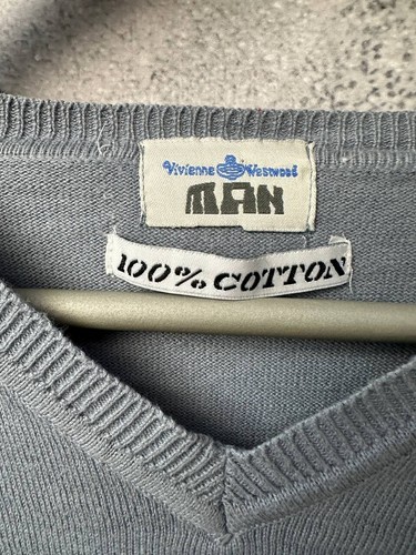 Suéter Vivienne Westwood HOMBRE Vintage 100% Algodón Para Hombre Talla Grande - Imagen 10 de 12