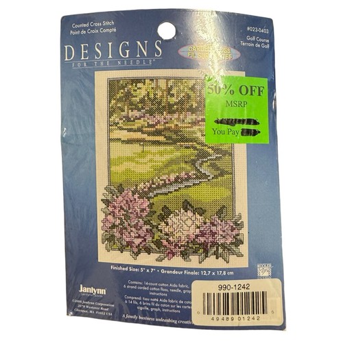 Designs For The Needle - Kit punto croce - Campo da golf ~ NUOVO in confezione - Foto 1 di 3