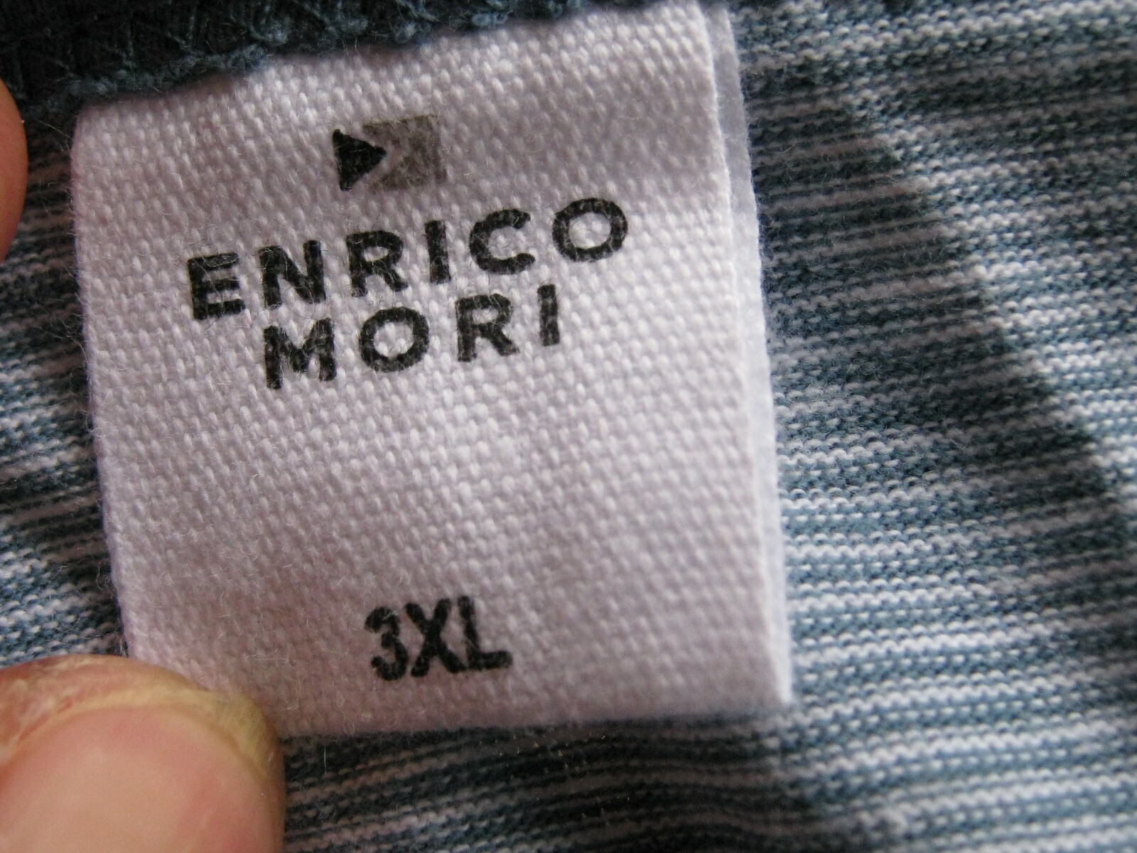 Enrico Mori 3XL Harren Shortly Pajama Top 100percent Baumwolle ( green / white ?? ) image 9