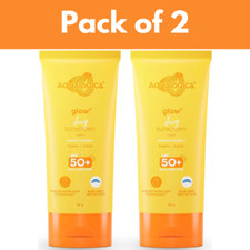 Aqualogica Glow Dewy Sunscreen SPF 50 PA   with Papaya  Vitamin C 80g