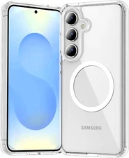 Temdan for Samsung Galaxy S25 Case Clear, [Wireless Charging][Anti-Yellowing][Mi