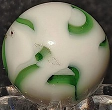 Vintage Ravenswood Swirl Marble. 9/16" Mint. Thread  Needle
