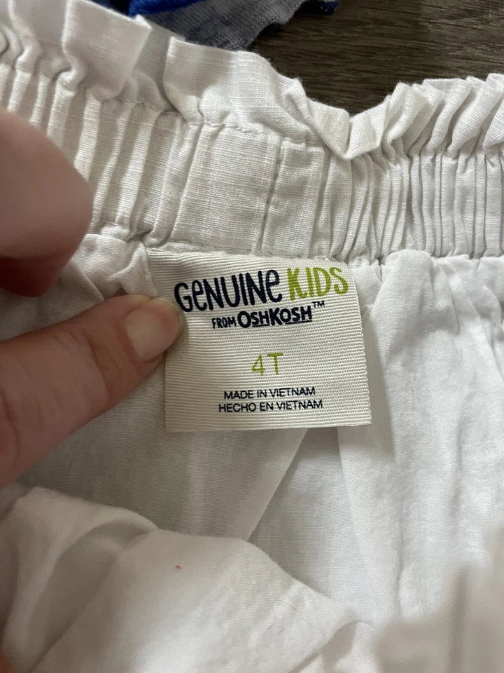 Falda corta con flores para niñas pequeñas talla 4T lote de 2 Foto 3 de 4