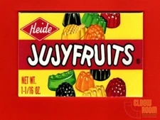 Jujy Fruits vintage candy box art 2x3" fridge/locker magnet Heide