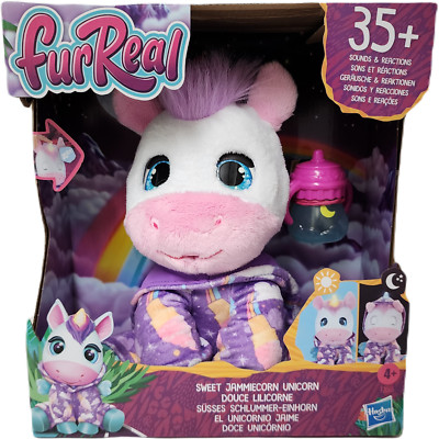 FurReal Sweet Jammiecorn Unicorn Interactive Plush Toy Light Up 30+ FUN Sounds