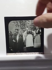Antique, Glass Lantern Slide, Sunday Pensants (GS.8.)(16)