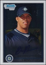 2010 Bowman Chrome Rookie Auto #BCP187 - Carlos Peguero