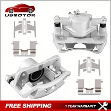 Set Front Brake Calipers w/Bracket Fit For 1997-2001 Honda CR-V L4 2.0L NEW