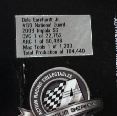 Dale Earnhardt Jr. LE #88 National Guard / 3 Doors Down Citizen Soldier 2008 Impala Ss 124 Diecast Car