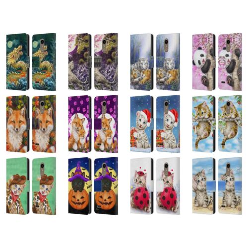 OFFICIAL KAYOMI HARAI ANIMALS AND FANTASY LEATHER BOOK CASE FOR LG PHONES 1 - Picture 1 of 18