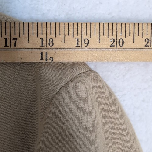 346 Brooks Brothers Beige Linen Blend Sport Coat Blazer Mens L (44) Pockets EUC - Picture 5 of 8