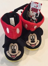 Disney Mickey Mouse Boot Slipper Unisex Size 9-10