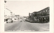 Vintage RPPC Main St. East Dundee Illinois Real Photo Postcard