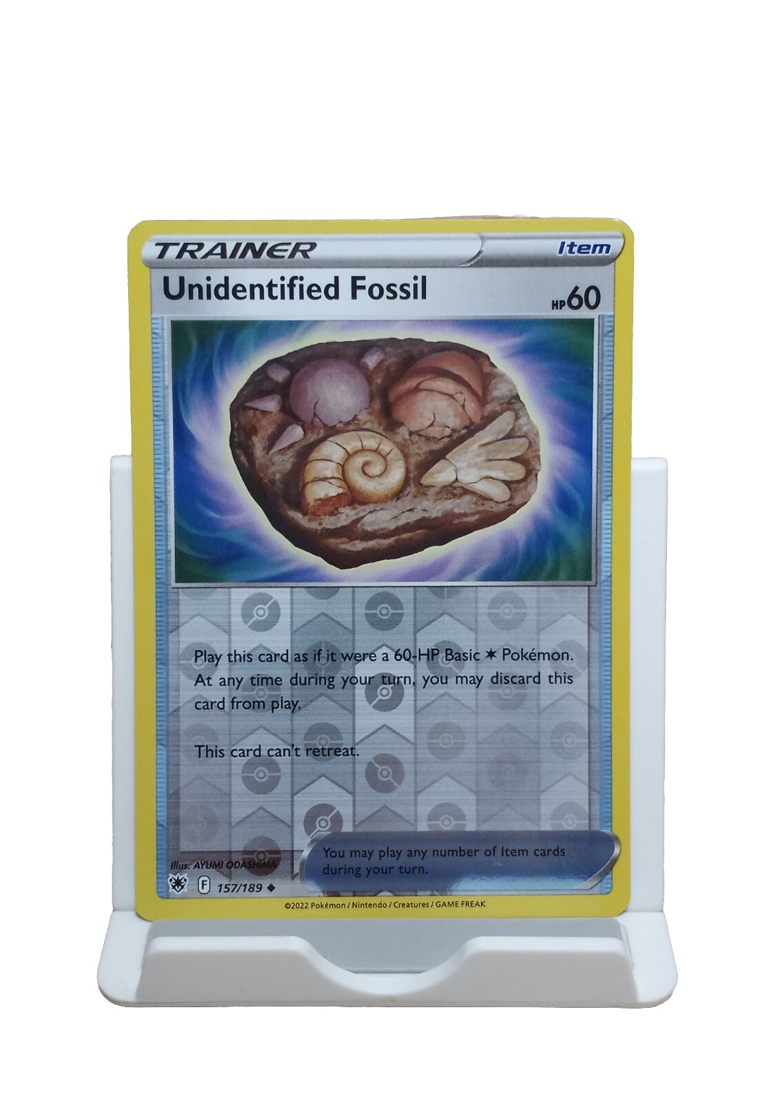 Unidentified Fossil 157/189 Reverse Holo Astral Radiance Pokemon Card