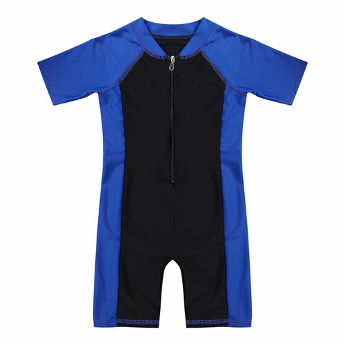 Kids Rash Guard Swimwear Wetsuit Boys Girls Surfing Swimsuit Swimming Costumes - Picture 40 of 76