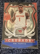 Obi Toppin 2020-21 Prizm Draft Picks Crusade Red White Blue Rookie RC Knicks #87