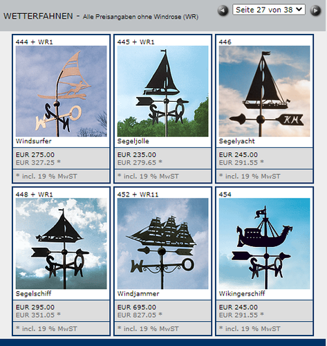 Wetterhahn Aus Edelstahl - 35x50cm Windrichtungsanzeiger Für Garten & Haus