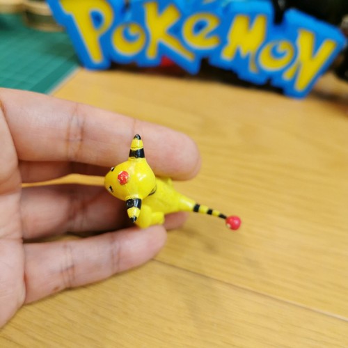 Vintage TOMY Pokemon AMPHAROS 2" Mini Figure Nintendo CGTSJ Collectible Toy - Picture 5 of 8