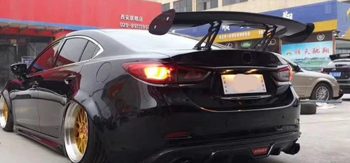 Rear Spoiler Wing Bracket Fit Mazda 3/6/MX-7/RX-7/RX-8 GT Style ABS Unpainted - Picture 4 of 8