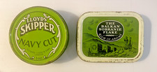 2 Vintage Tobacco Tins Lloyds Skipper & Balkan Sobranie [Empty] (27a)