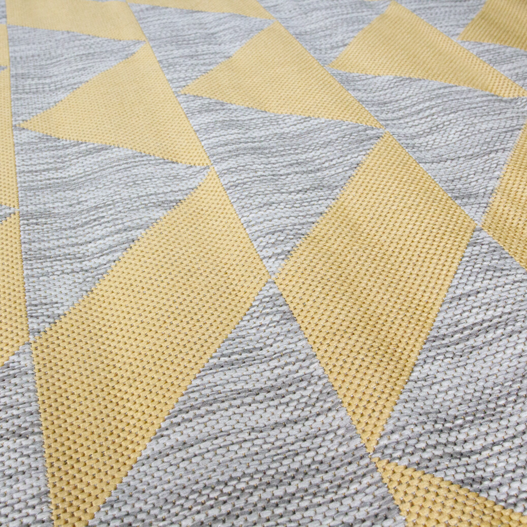 Yellow Indoor Outdoor Rugs for Garden Hose Washable Mustard Plastic