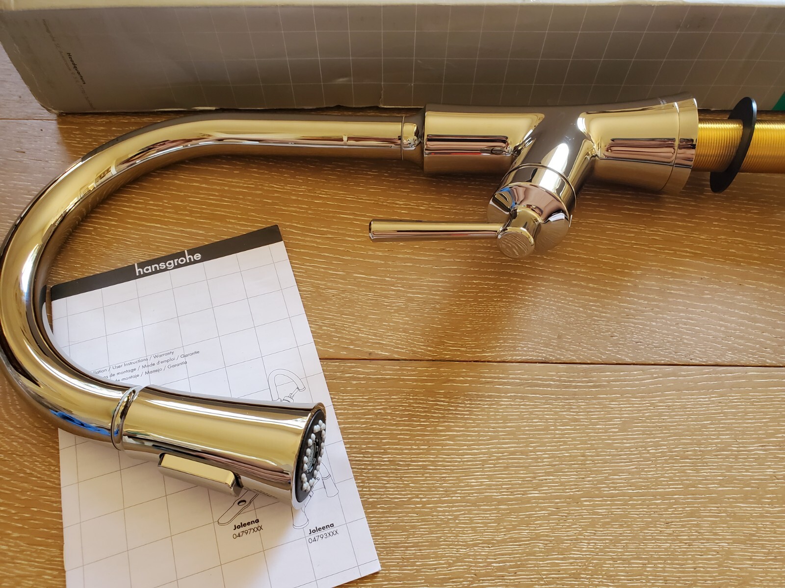 New Hansgrohe 04793830 Joleena 1.75 GPM Kitchen Faucet HighArc Polished