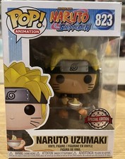 Naruto Uzumaki Eating Noodles SE 823 Funko Pop Vinyl New in Mint Box + Protector