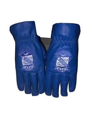 phi beta sigma genuine Leather cowhide Gloves