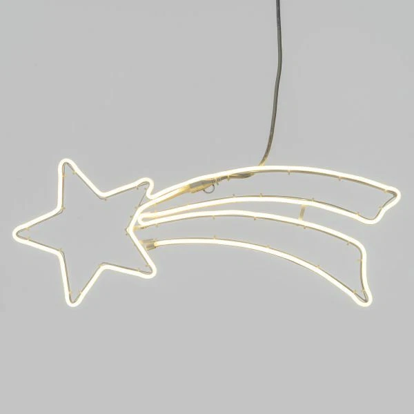 Stella Cometa Natalizia Doppio Profilo SMD Neon bifacciale 360 Led Bianco Freddo