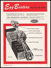 1946 Washburn Co. Rockford Illinois Androck Steel Egg Beaters Vintage Print Ad