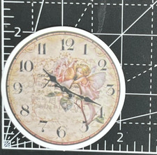 Old Time Clock - Angel Hugs Rose - Die Cut Vinyl Decal Sticker Bomb Roman #s