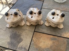 vintage ceramic frogs 3.5 L X 3 H. 30. All 3. They Are SibilibgAnd Want To stay