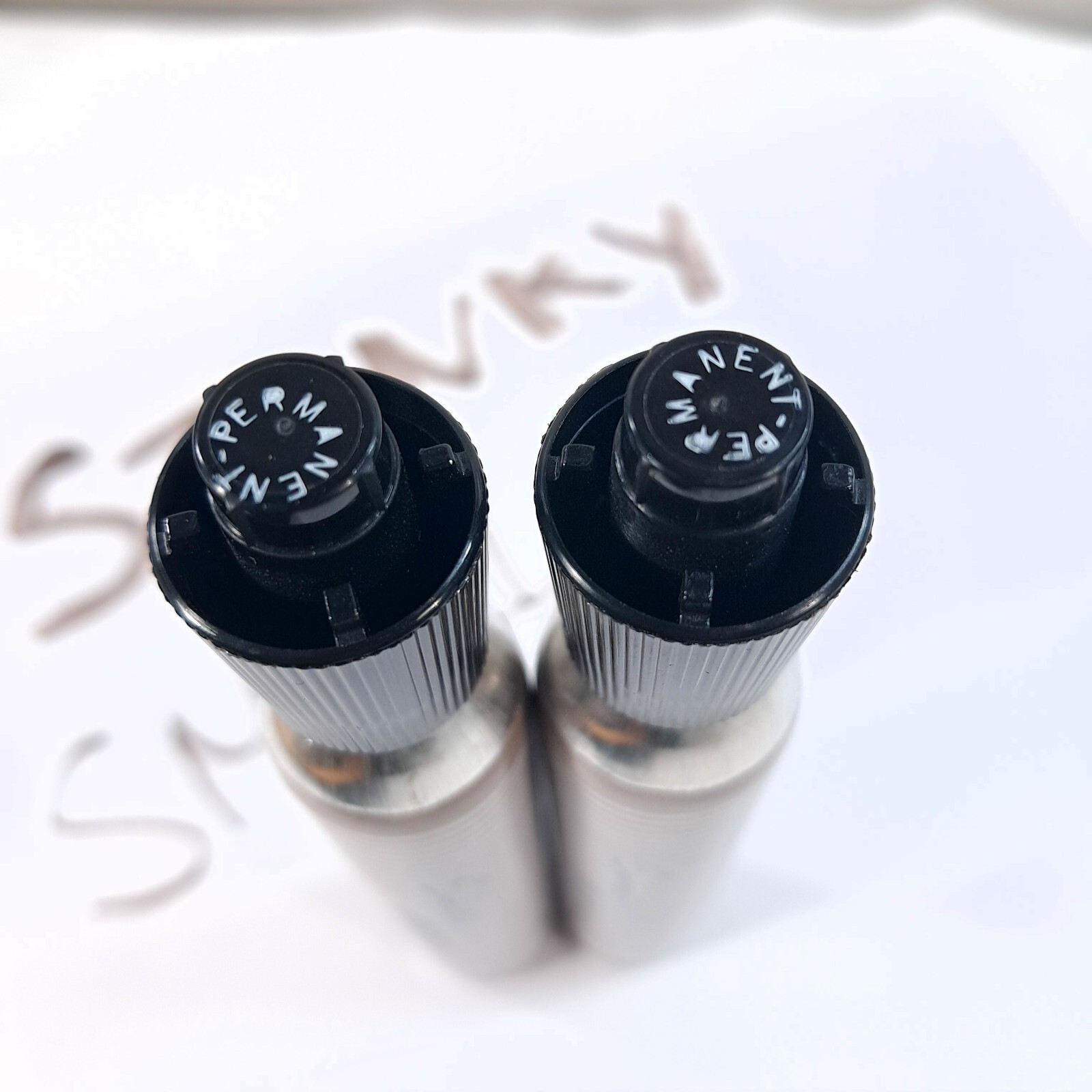 Vintage Sanford's King Size Markers x2 set Black stinky Smelly ink metal WORKS!