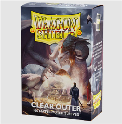 Dragon Shield Outer Sleeves - Matte Clear (100 Sleeves)