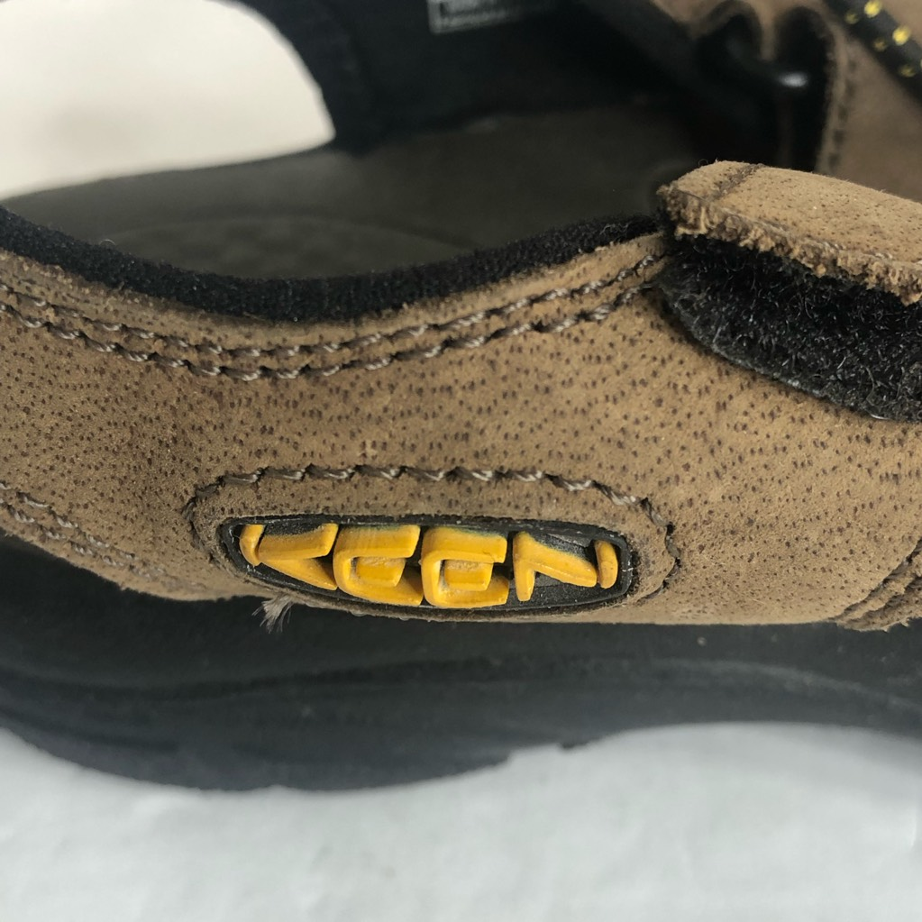 Sandali sportivi Keen da uomo Newport Premium in pelle marrone con coulisse elastica 5